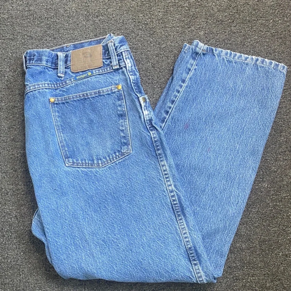 Wrangler‎ Dale Earnhardt Legendary Denim Blue Jeans Mens 38x32 Straight Leg Race